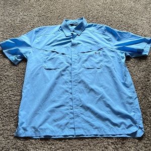 Men’s Under Armour Fishing Gear Heat Gear Loose Fit Button Up
